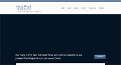Desktop Screenshot of godswordtoournation.org